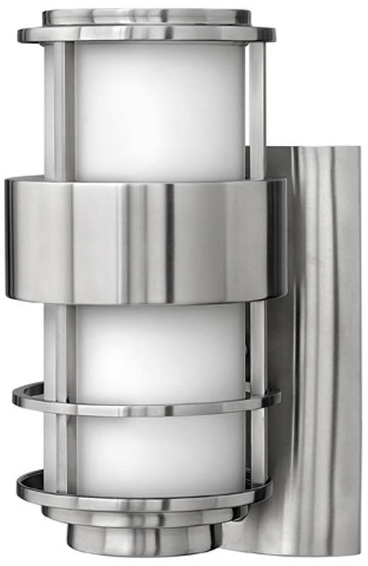 12H Saturn 1 Light Outdoor Wall Mount Stainless Steel Sconce - Weatherproof Exterior Lighting for Porch, Patio, Garden & Entryway