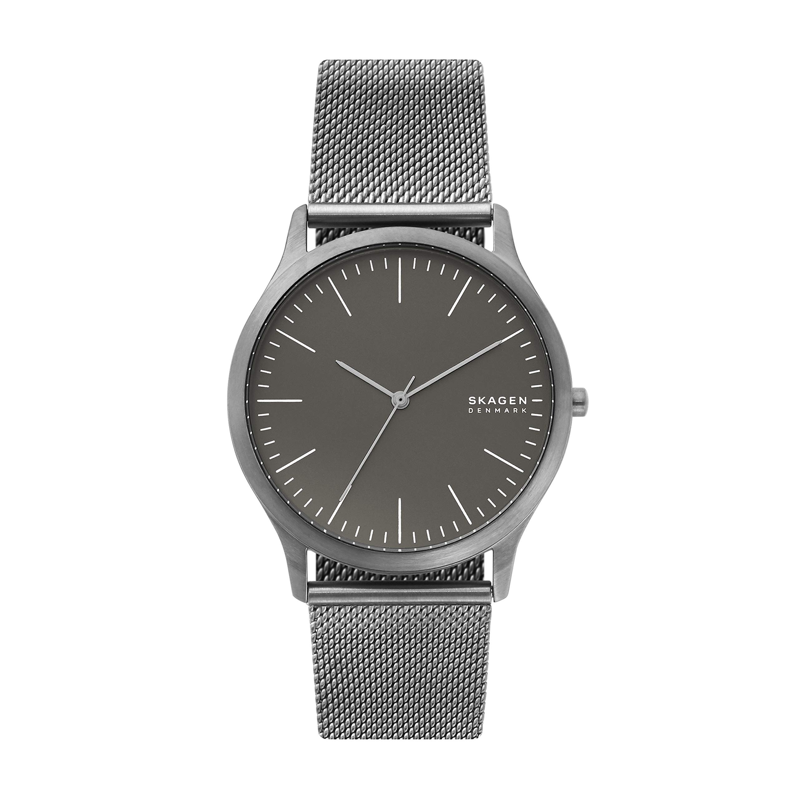 Skagen Men's Jorn Minimalist Stainless Steel Quartz Watch - Slim Modern Design for Business, Casual & Everyday Wear