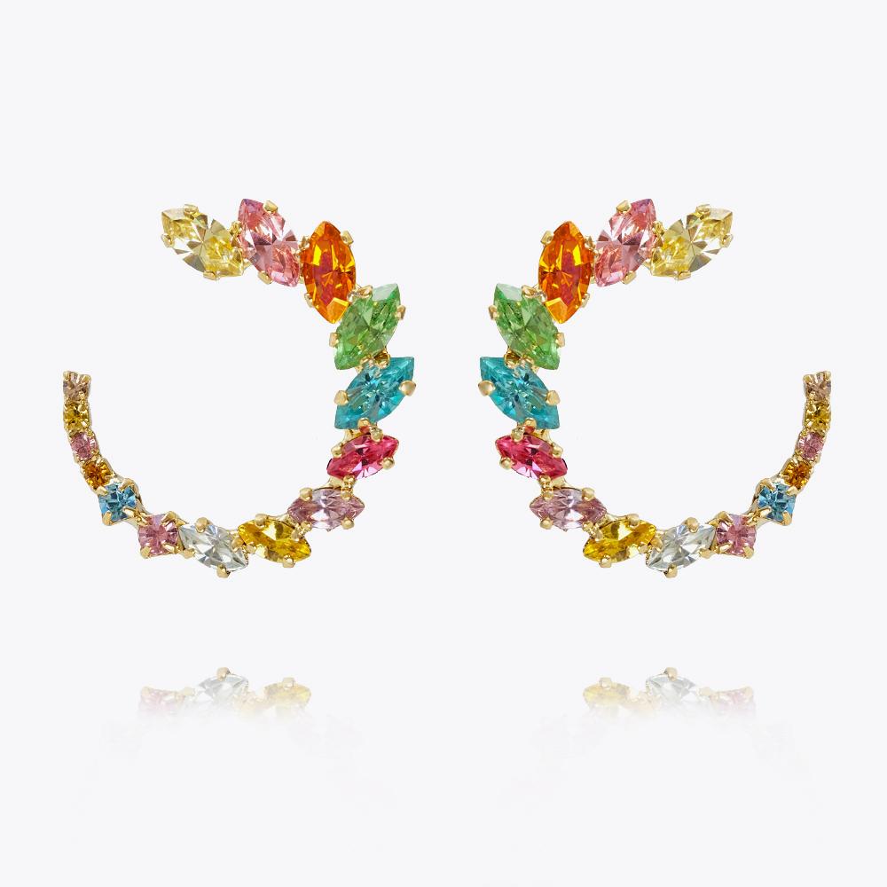 Angie Earrings - Rainbow Color Stud Earrings for Women | Perfect for Parties, Gifts & Everyday Wear