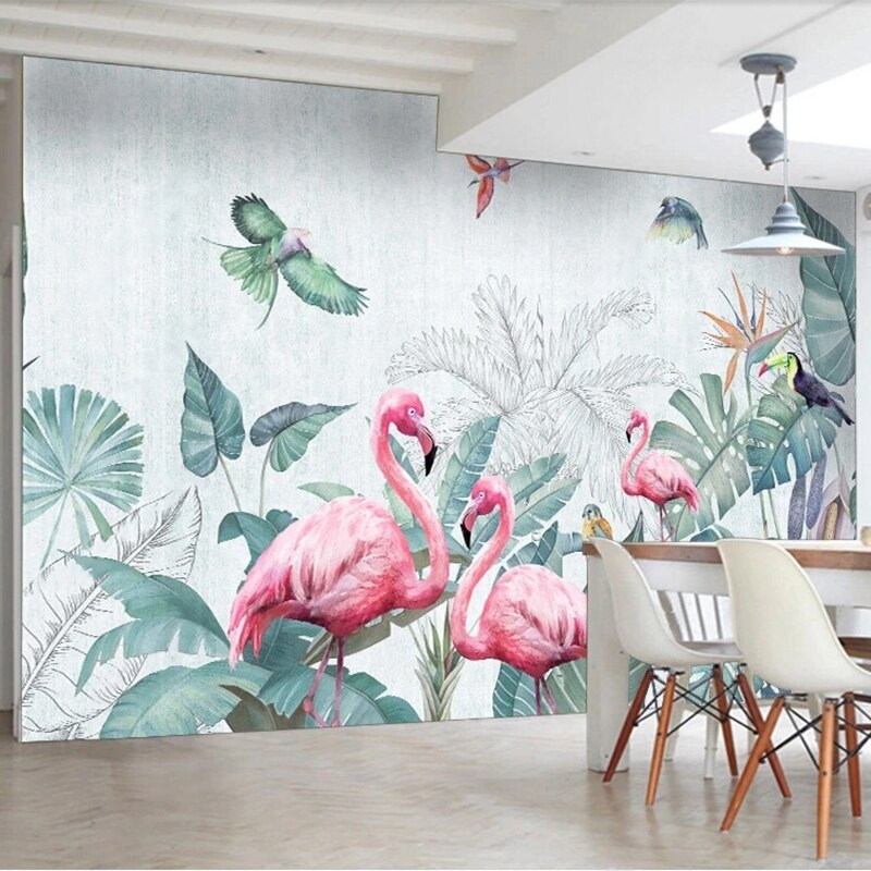 Nordic Hand Painted Wallpaper - Scandinavian Home Wall Decor for Living Room, Bedroom & Nursery | Peel and Stick Removable Wall Mural