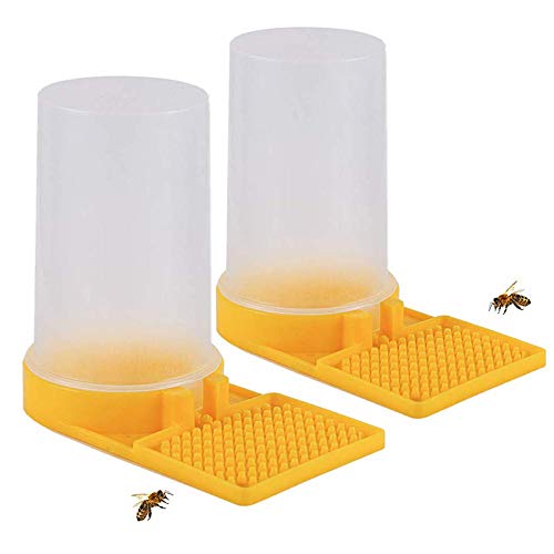 2 Pack Beehive Water Dispenser & Entrance Feeder - Beekeeping Equipment for Honey Bees - Perfect for Beekeeper Supplies & Bee Drinking Stations (Ideal for Backyard Hives & Apiary Maintenance)
