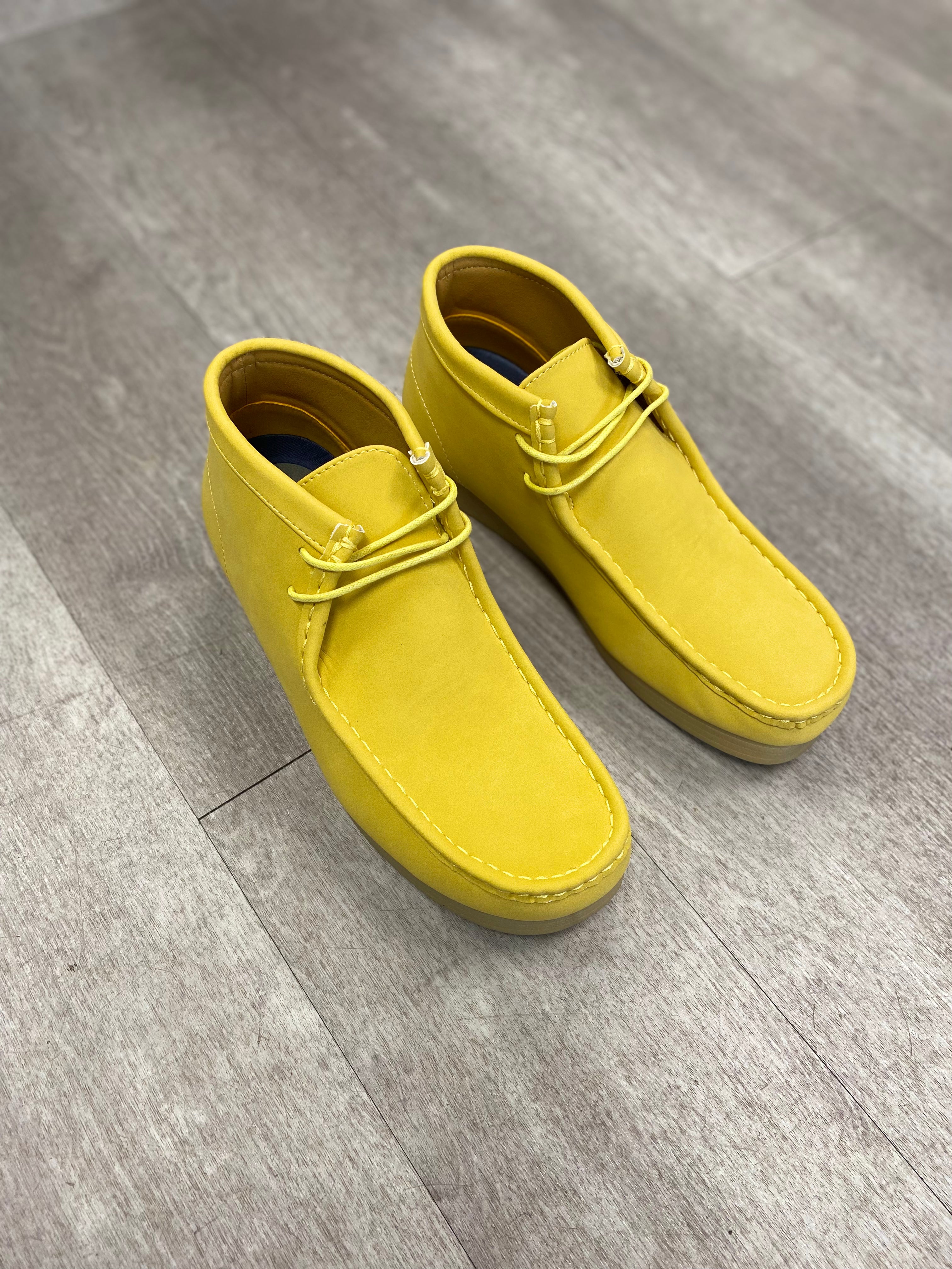 Amali Jason Chukka Boots for Men - Mustard Brown Leather Ankle Boots (Size 7.5, 8.5, 10) - Final Sale - Perfect for Casual Outfits & Outdoor Adventures