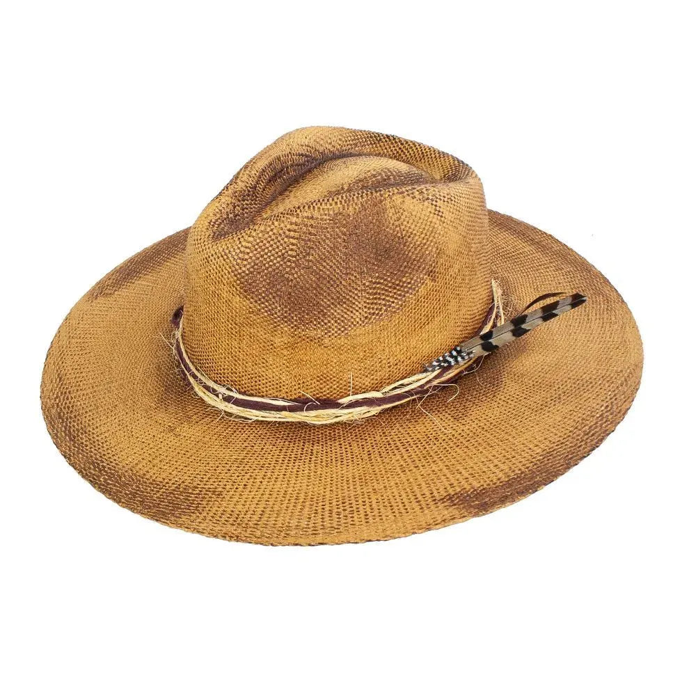 Peter Grimm Goldy Straw Cowboy Hat for Men & Women - Western Style Sun Hat for Outdoor, Rodeo, Music Festivals & Summer Beach Vacations