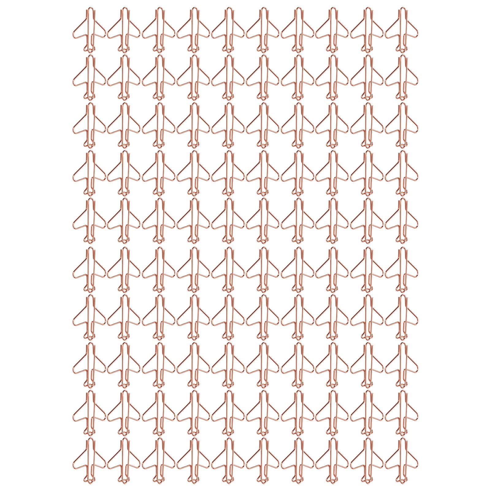 Shaped Paper Clips 100pcs - Durable Office Clips for Files & Travel