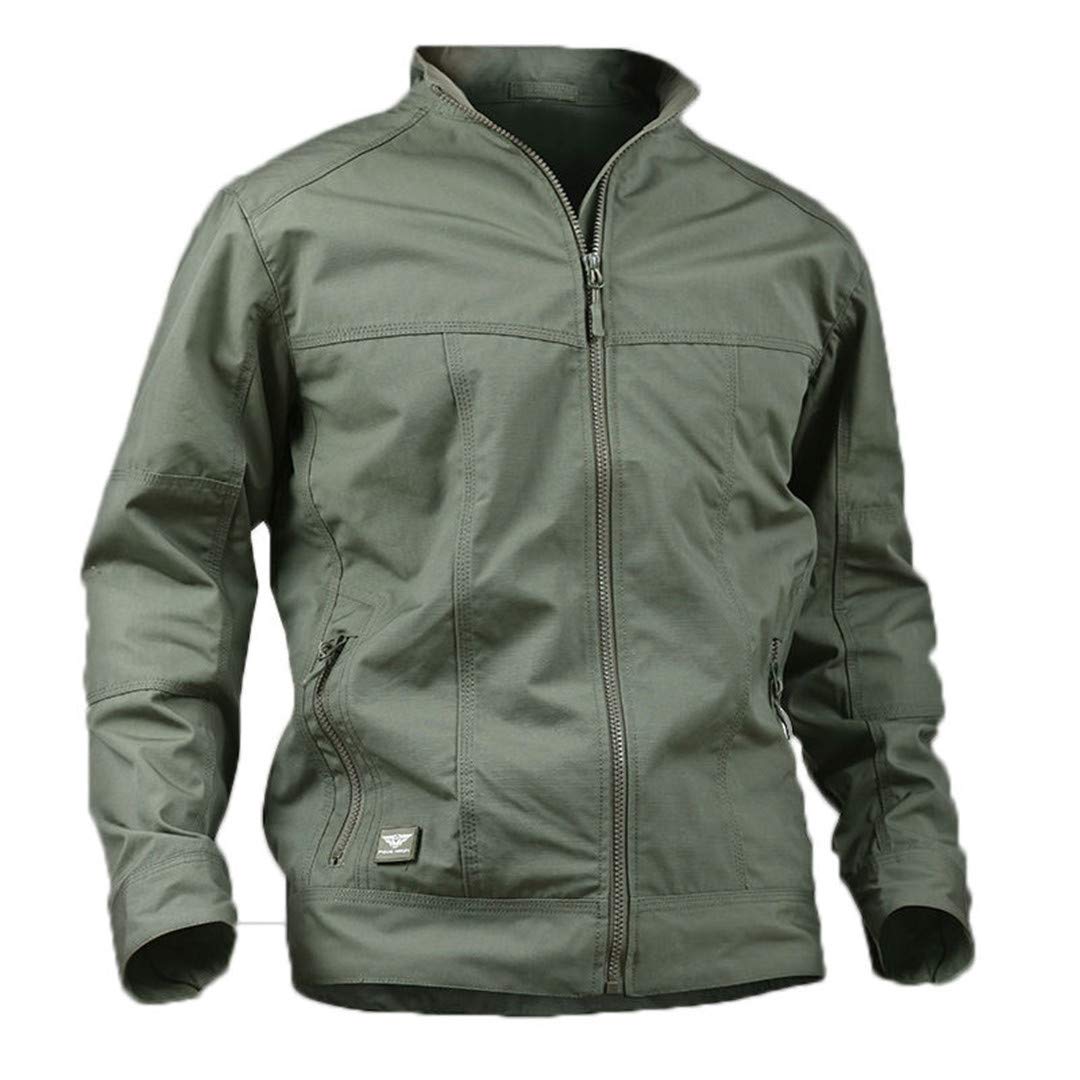Men's Tactical Bomber Jacket - Lightweight Military Field Jacket for Spring & Fall | Slim Fit Pilot Coat for Casual & Outdoor Activities | Perfect for Hiking, Camping, and Urban Wear