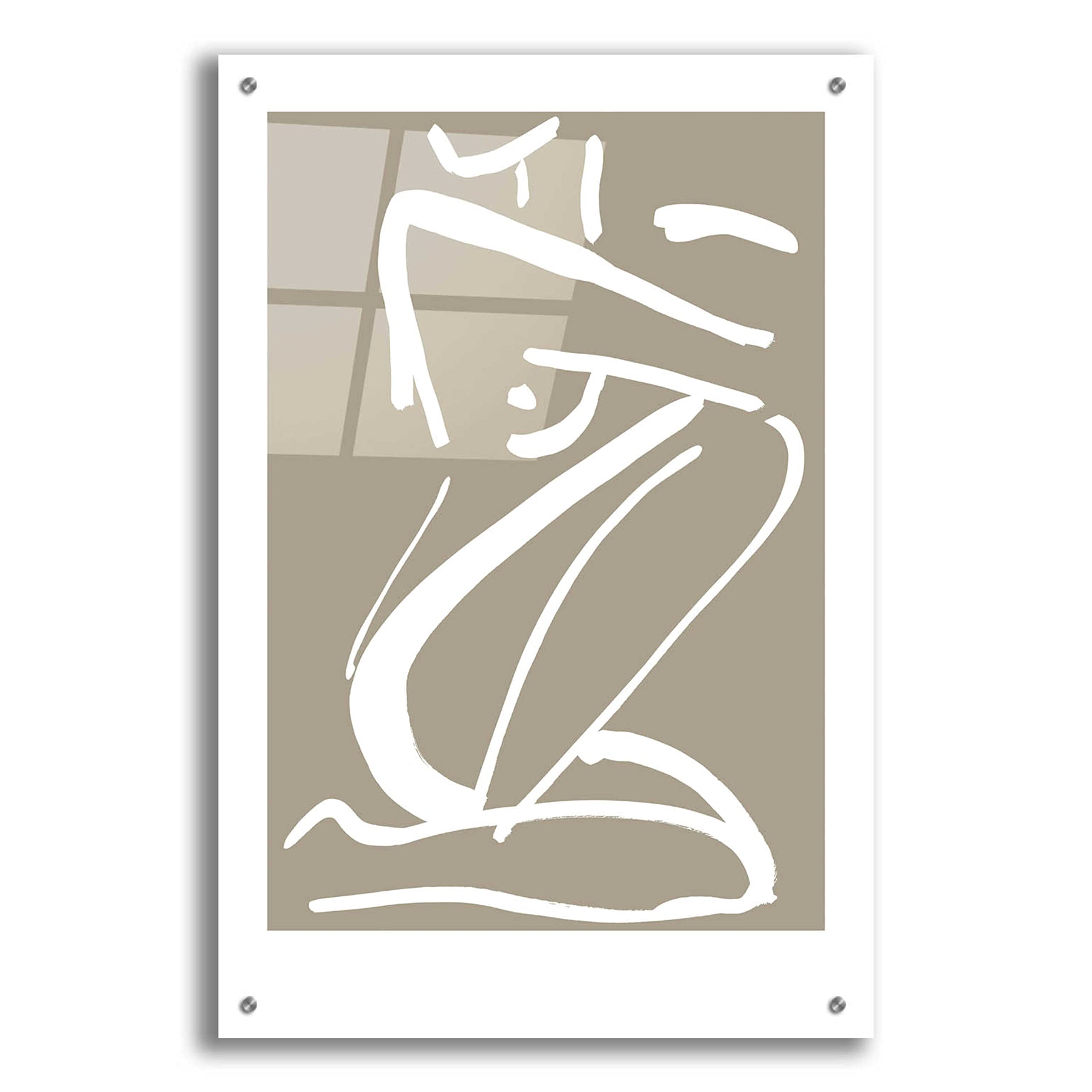Epic Art 'Sketch No. 2' by Design Fabrikken - Modern Acrylic Glass Wall Art Decor - 24x36 Inches - Perfect for Living Room, Bedroom & Office Spaces