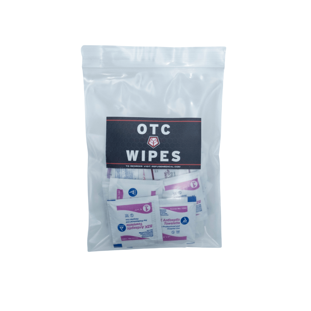OTC Wipes Pack - Disposable Cleaning Wipes for Home, Office & Travel | Antibacterial & Multi-Surface Safe | 100 Count