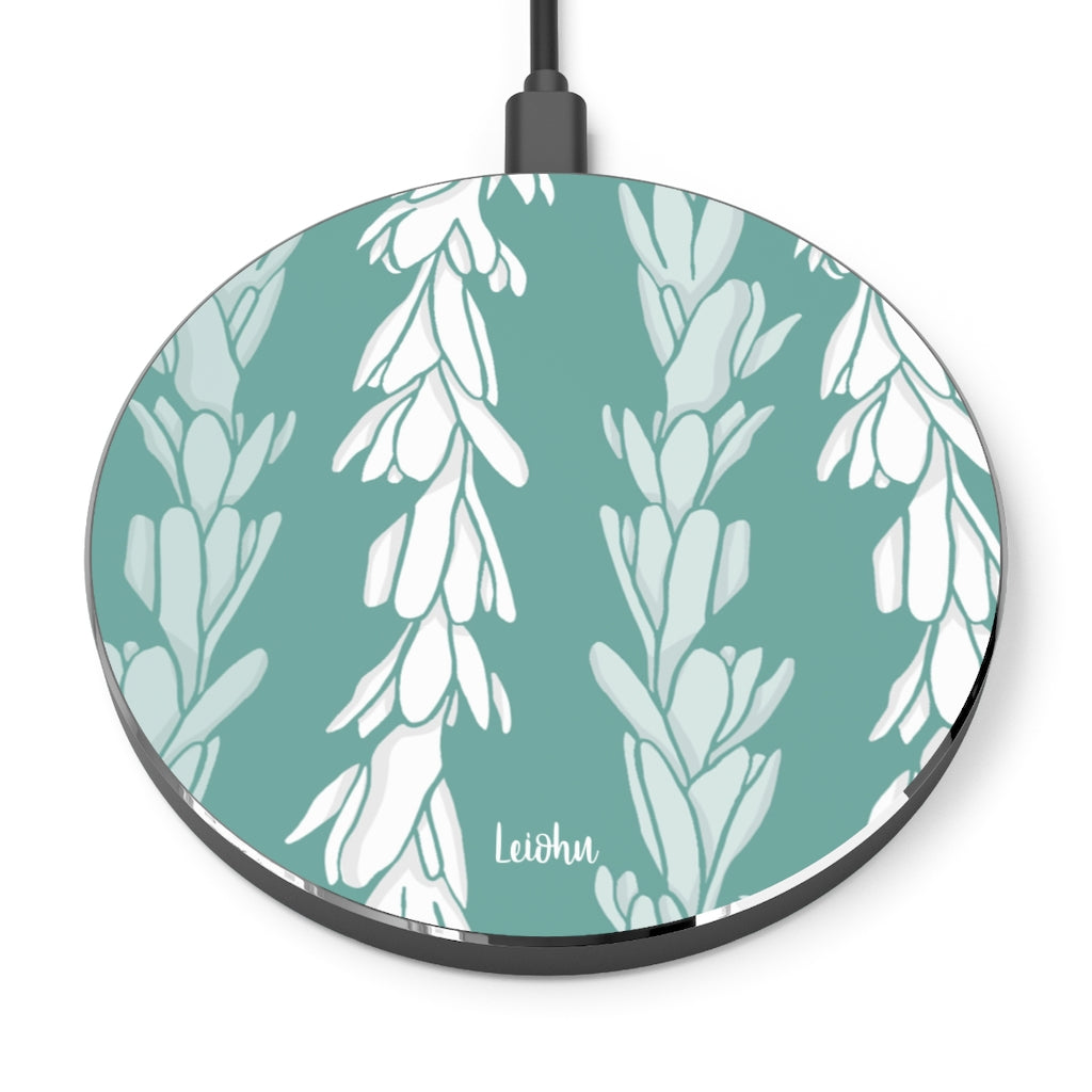 Premium Tuberose Lei Scented Wireless Charger - Fast Qi-Certified Charging Pad for iPhone, Samsung, AirPods - Perfect for Home, Office, and Travel Use