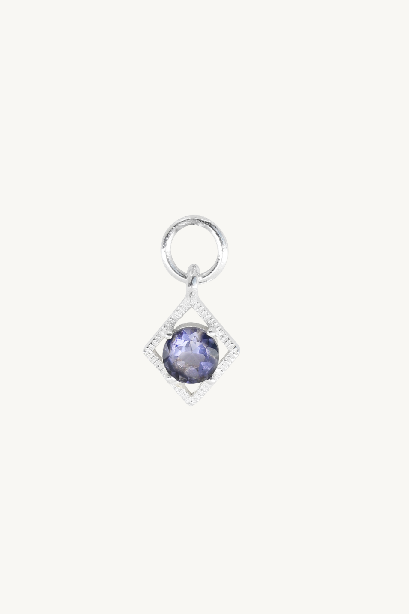 Gaya Iolite Silver Charm Pendant Necklace for Women - Elegant Jewelry Gift for Birthday, Anniversary & Valentine's Day - Perfect for Everyday Wear & Special Occasions
