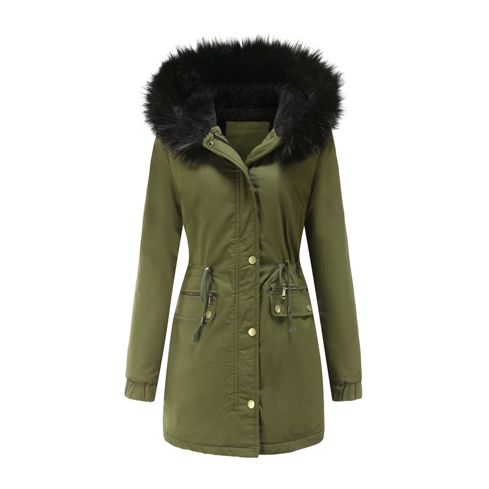 Women's Winter Jacket - Warm Thickened Overcoat for Ladies, Plus Size Long Coat, Fashionable Spring Outerwear for Casual Wear | Perfect for Outdoor Activities, Office & Daily Use