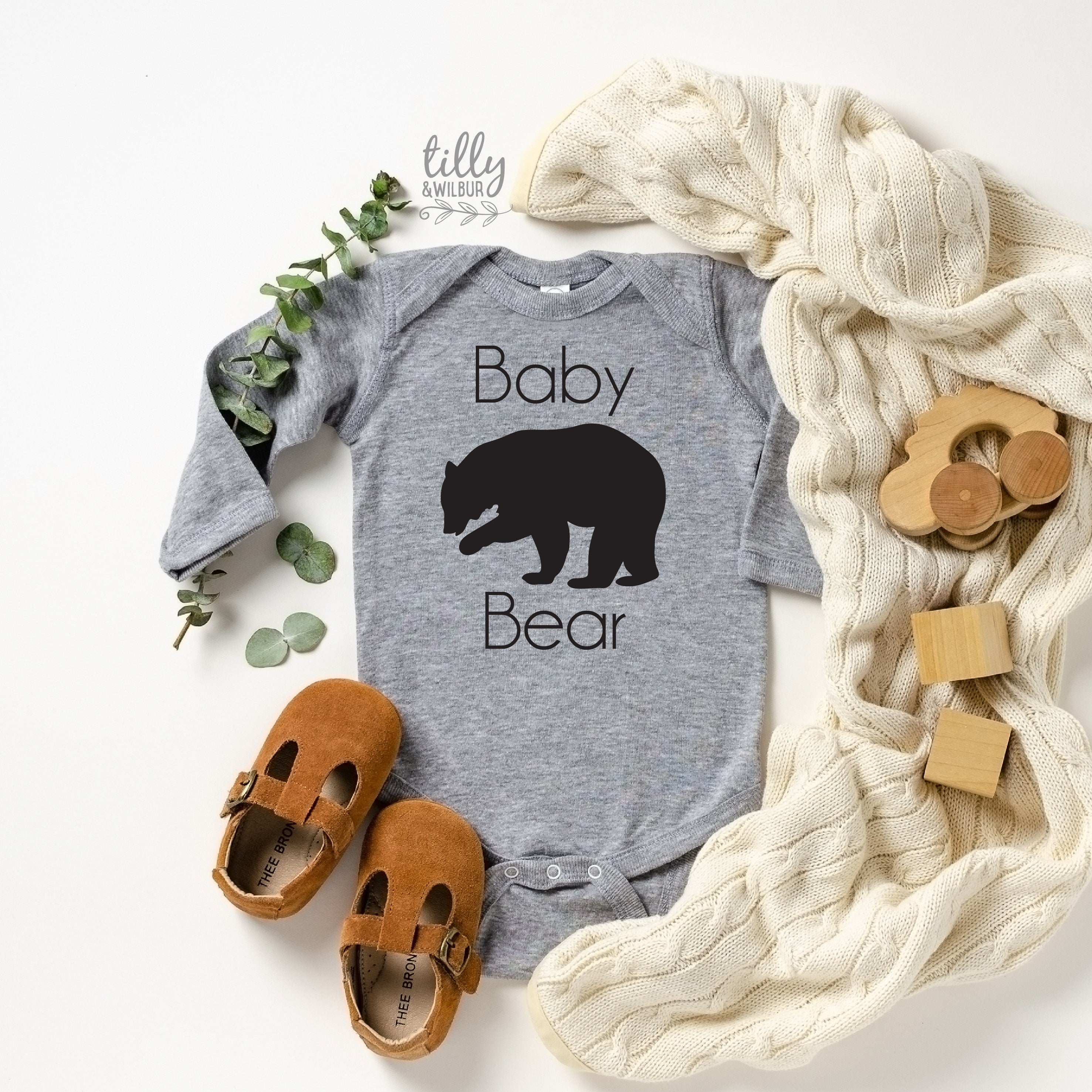 Adorable Baby Bear Bodysuit - Soft Cotton Onesie for Newborns & Infants - Perfect for Photo Shoots, Playtime & Everyday Wear