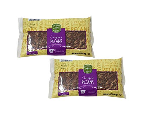 Southern Grove 2 Cups Chopped Pecans - 2 Pack (8 oz) | Fresh Premium Pecan Pieces for Baking, Cooking & Snacking | Perfect for Pies, Salads & Desserts