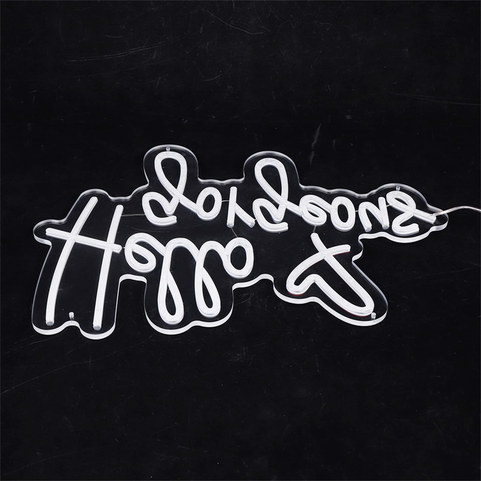 Hello Gorgeous Neon Sign Light - Custom Wall Decor for Home, Bar & Party | LED Hanging Lamp for Bedroom, Club & Christmas Decorations | Unique Neon Wall Art for Apartment & Event Lighting