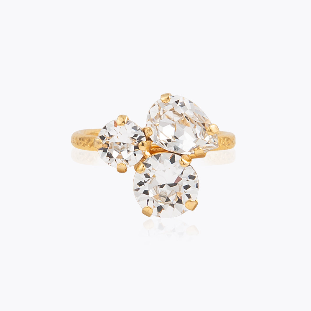 Colette Crystal Ring for Women - Elegant Cubic Zirconia Wedding Engagement Band - Perfect for Bridal, Anniversary, and Special Occasions