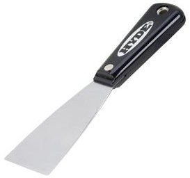 Hyde Tools 02250 - 15-Pack Black & Silver Putty Knife & Scraper Set - 2 Inch Alloy Steel Blade with Comfortable Nylon Handle - Perfect for Painting, Drywall Repair, Glue Removal & DIY Projects