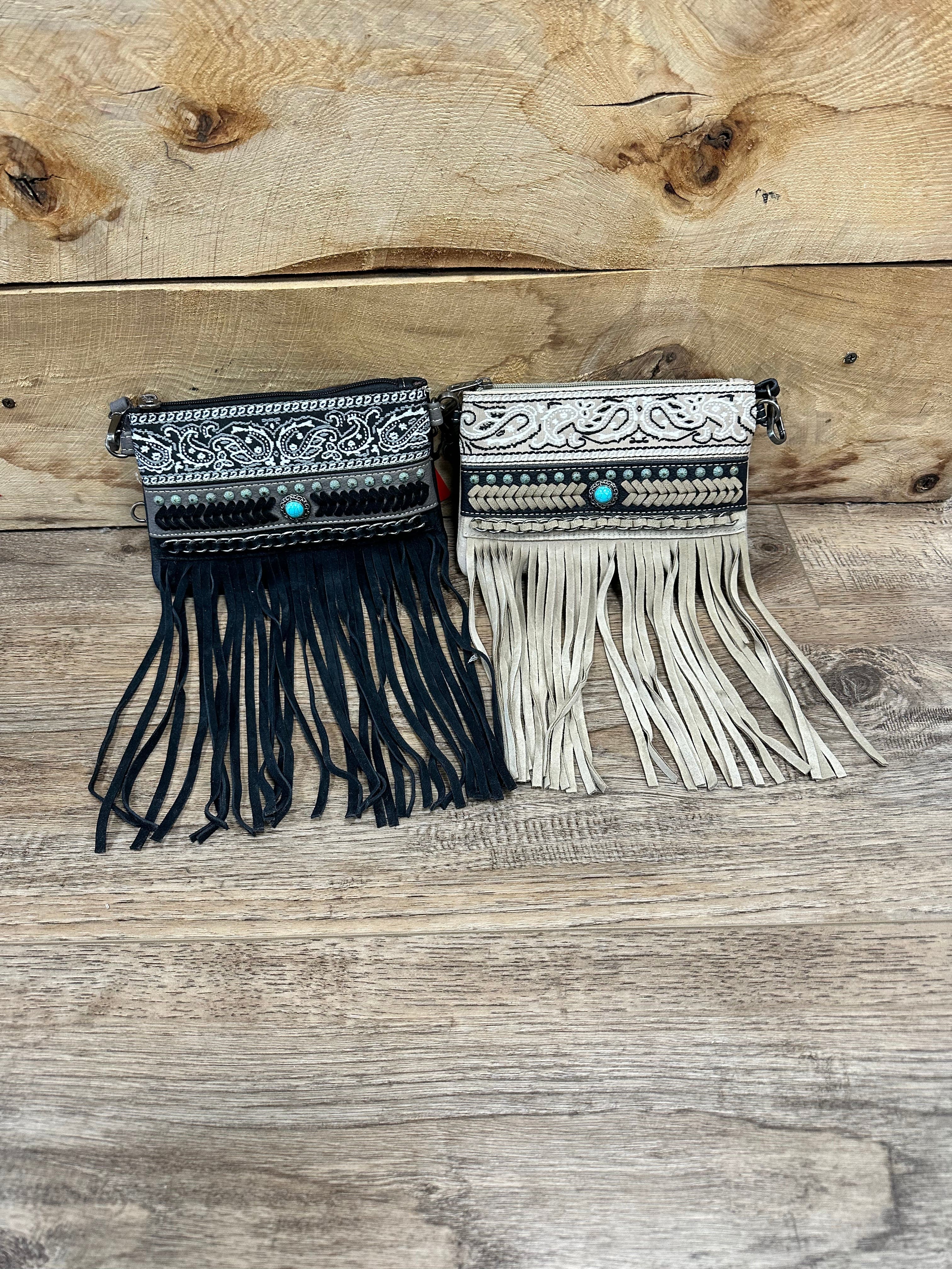 Montana West Fringe Clutch Crossbody Bag for Women - Stylish Leather Purse with Adjustable Strap, Perfect for Parties, Weddings & Evening Events