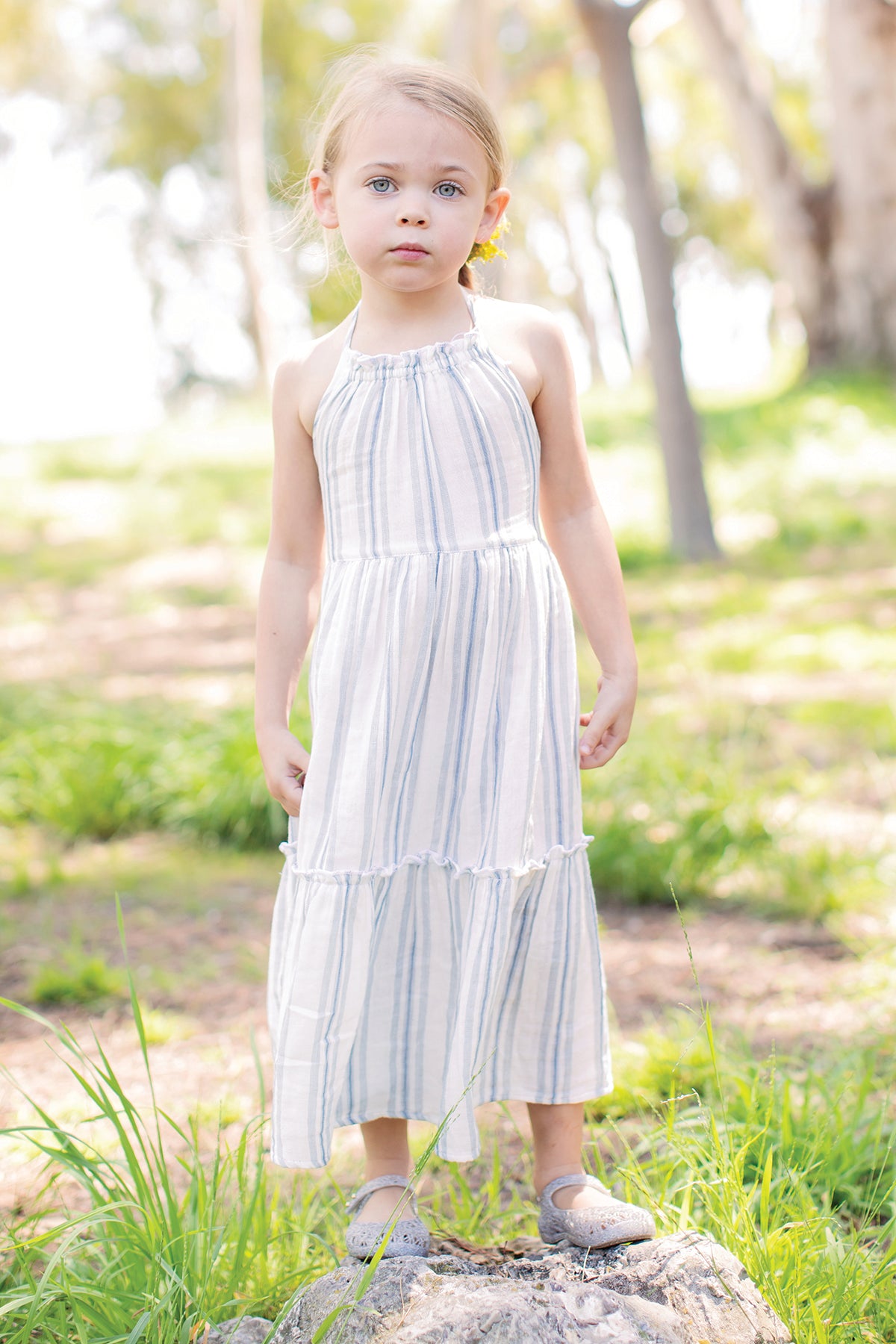 Girls Summer Dress - Mimi & Maggie Cute Floral Sundress for Kids | Perfect for Beach, Playdates & Outdoor Activities