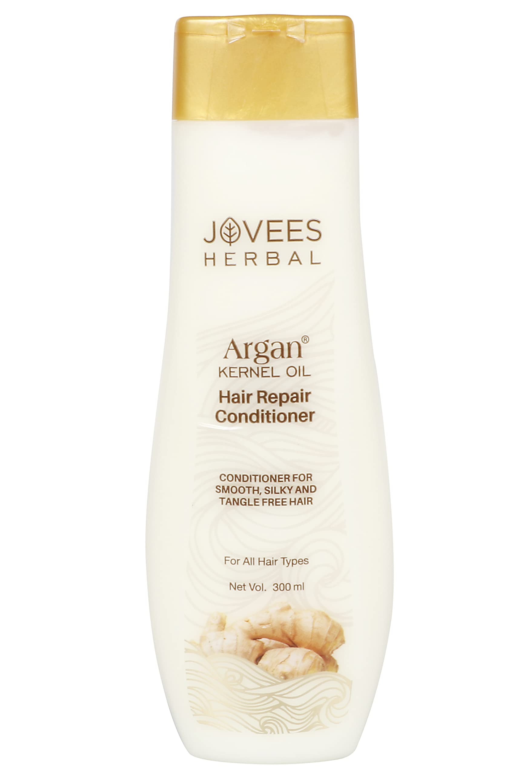 Jovees Herbal Argan Kernel Oil Hair Repair Conditioner 300ml - Smooths, Detangles & Repairs Dry Damaged Hair - All Hair Types - For Daily Use, Salon Results at Home