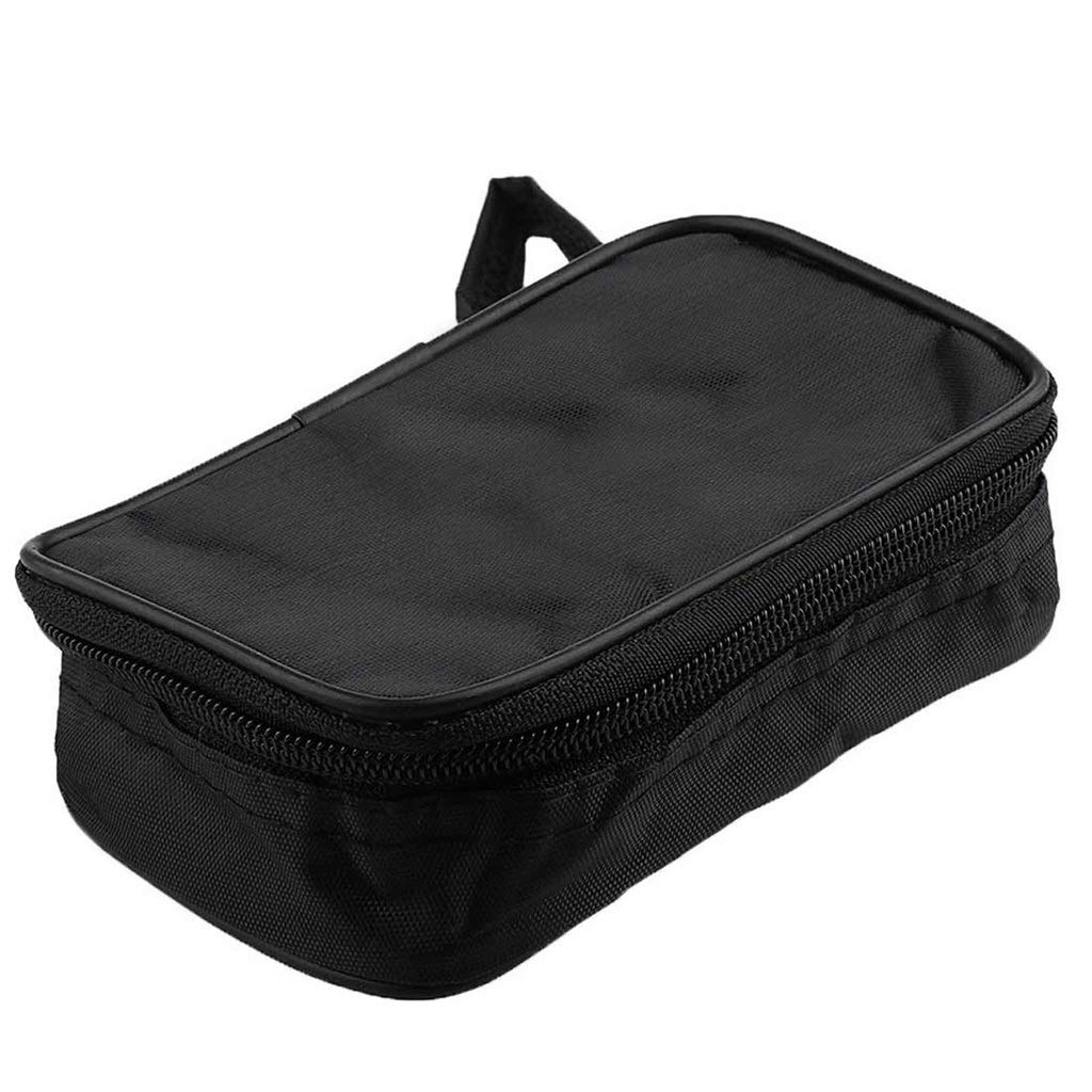 UXZDX CUJUX Multifunctional Tool Bag - Durable Waterproof & Shockproof Black Cloth Storage Pouch for Multimeters & Tools | Perfect for Electricians, DIY Projects & Outdoor Work