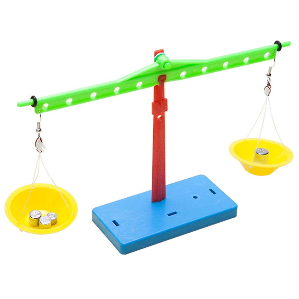 VICASKY Kids Balance Scale Toy - STEM Educational Learning Kit for Children | Homemade Manual Plastic Scale Playset | Perfect for Classroom, Homeschool & Science Experiments