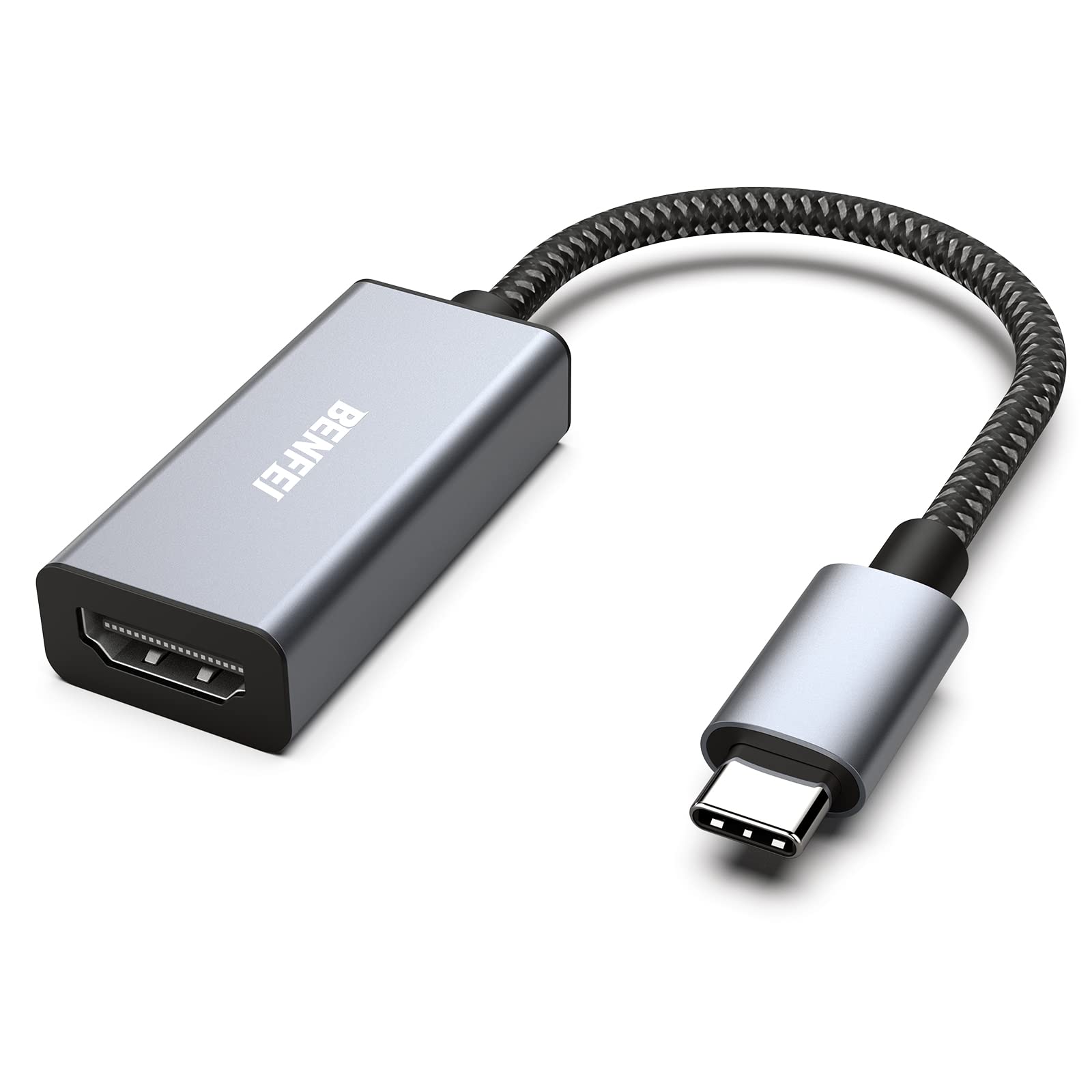 BENFEI USB C to HDMI Adapter 4K 60Hz, Thunderbolt 3 Compatible Type-C to HDMI Converter for MacBook Pro/Air, iPad Pro, Samsung Galaxy S10/S9/Note - Perfect for Home Office, Conference Presentations & TV Streaming