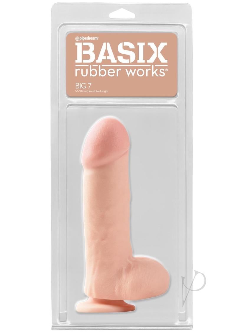 Basix Big 7 with Suction Cup 7 Inch Vanilla Scented Massager - Perfect for Muscle Relaxation & Stress Relief at Home or Office