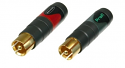 Neutrik NF2C B/2 Professional RCA Phono Plug Pair - High-Quality Audio Connectors for Home Theater, DJ Equipment & Studio Recording
