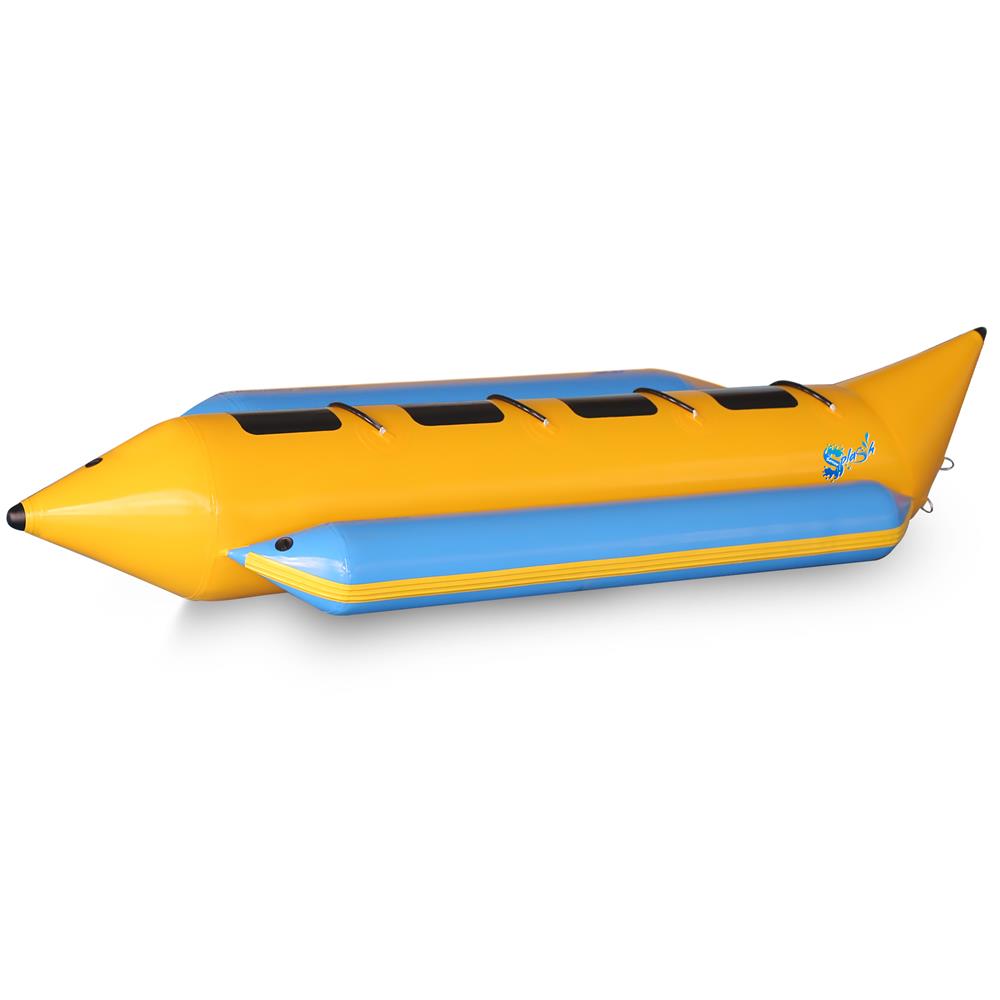 Inflatable Banana Boat for Water Sports - Fun Family Ride for Lakes, Beaches & Pools - Durable PVC Floating Tube with Handles for Summer Activities