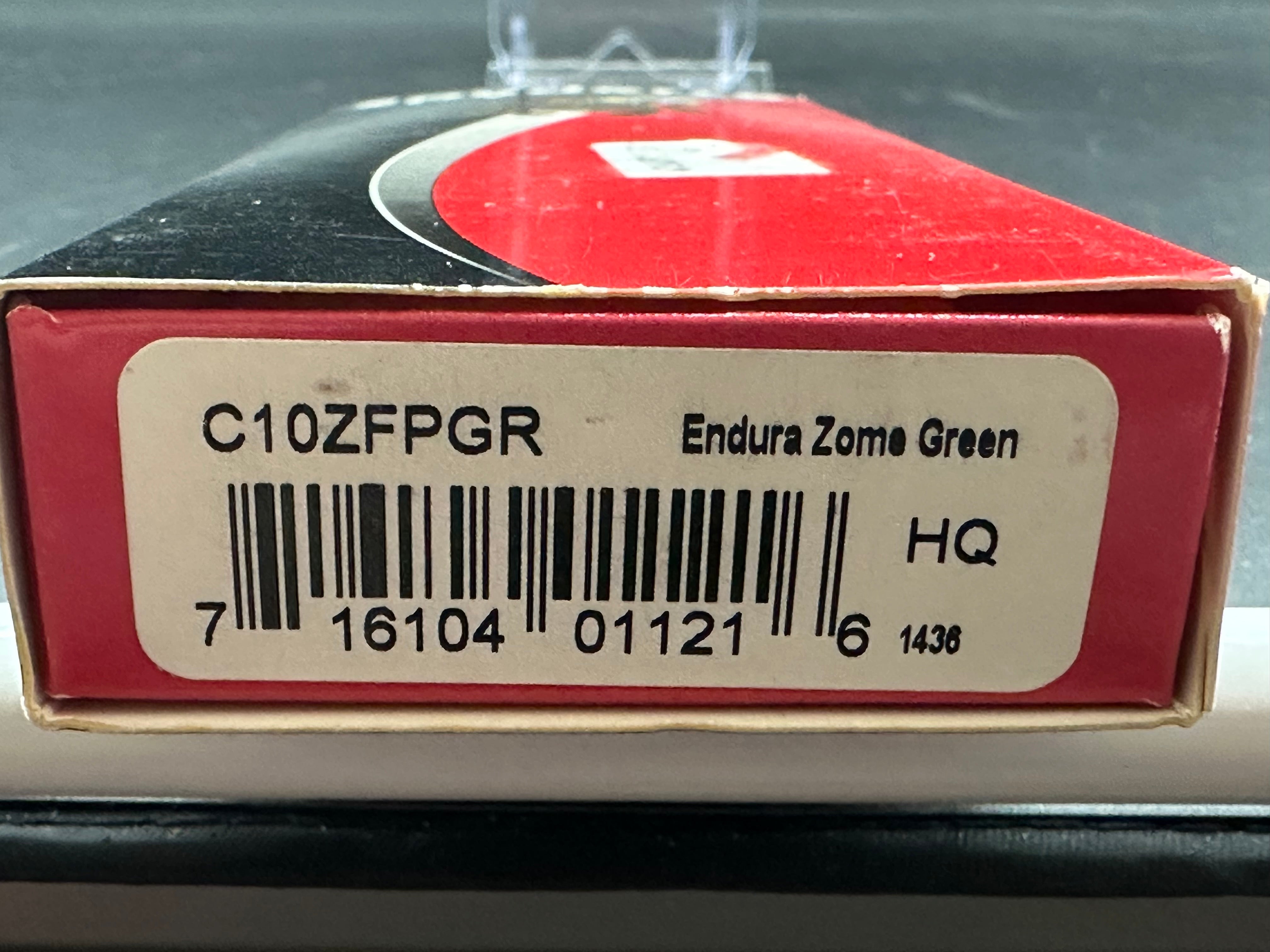 Spyderco Endura 4 Folding Knife - Zome Green FRN Handle, C10ZFPGR Model - Perfect for Outdoor Camping, Hiking & Everyday Carry (EDC)