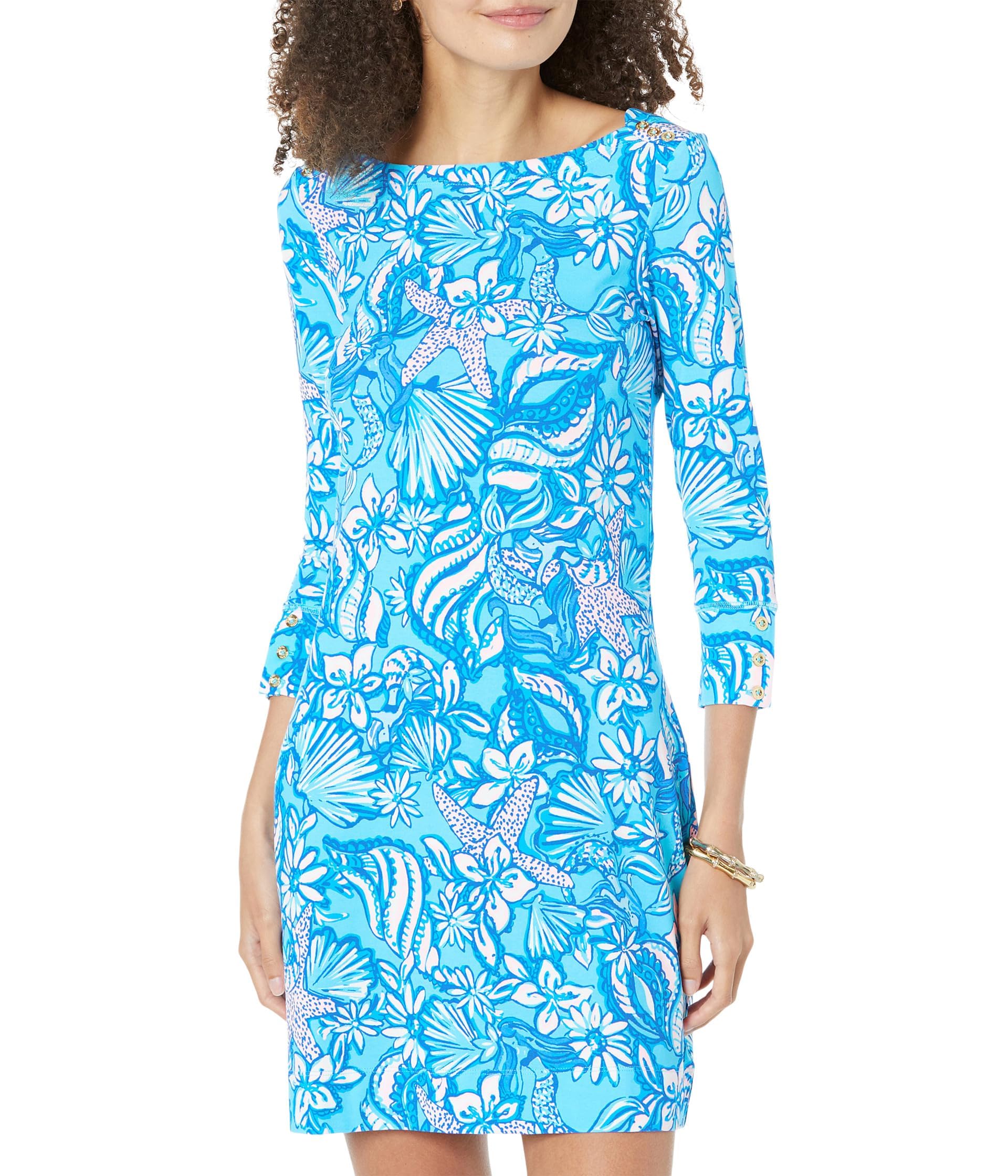 Lilly Pulitzer Women's UPF 50+ Sophie Dress - Floral Print Summer Sundress for Beach, Vacation & Outdoor Activities