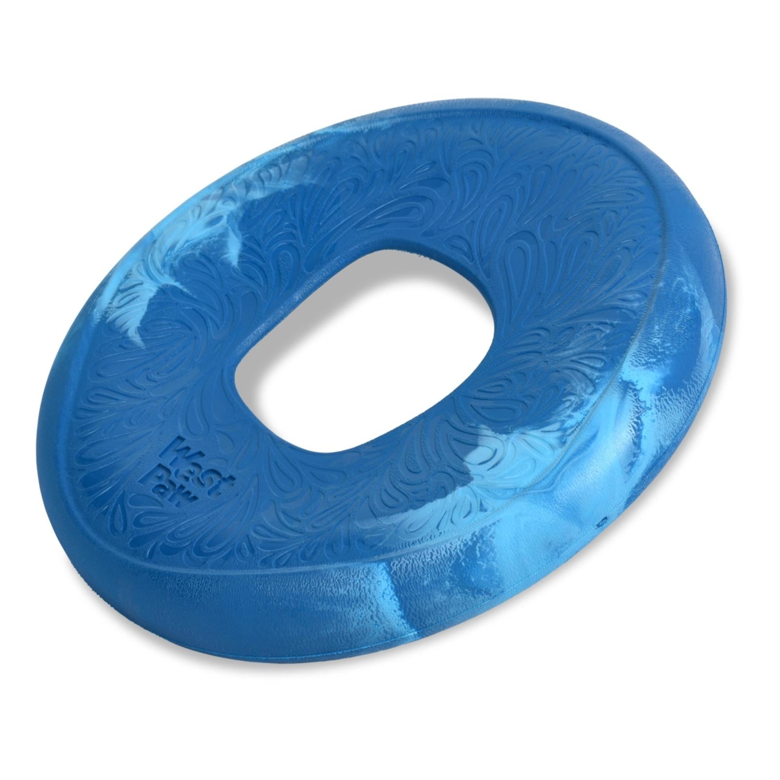 West Paw® SAILZ Dog Frisbee - Blue Surf Color, Durable Fetch Toy for Outdoor Play, Beach & Park Activities