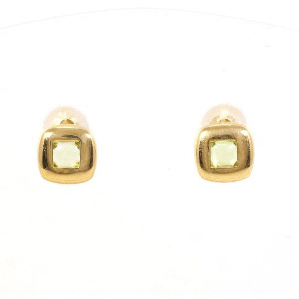 18K Yellow Gold Peridot Stud Earrings for Women - Dainty Green Gemstone Jewelry Gift for Birthday, Anniversary & Special Occasions