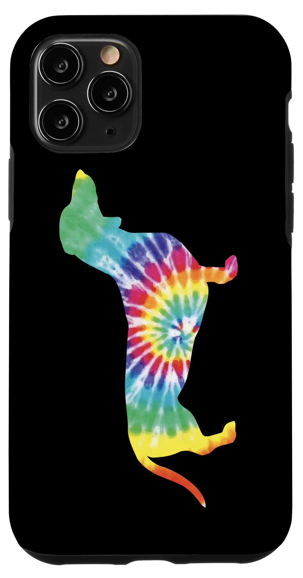 **iPhone 11 Pro Case - Cute Dachshund Design, Retro Hippie Style, Perfect Gift for Dog Lovers - Durable Protection for Everyday Use & Travel**