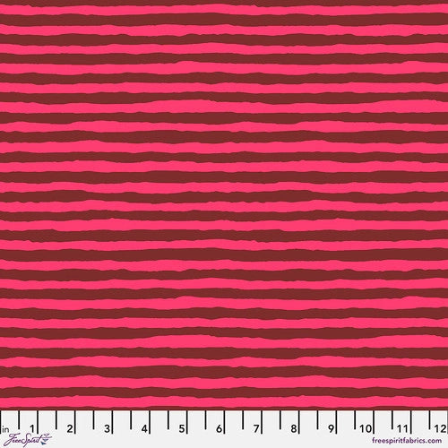 Kaffe Fassett Collective PWBM084 Pink Comb Stripe Fabric - Perfect for Quilting, Sewing & Home Decor Projects