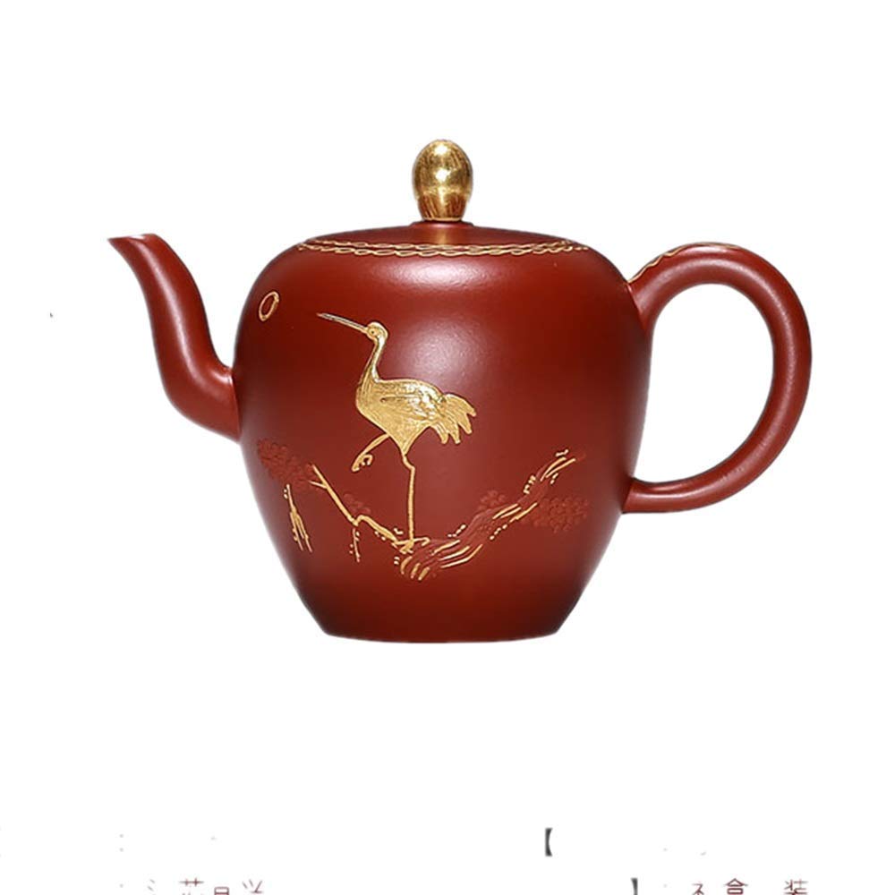 JHSHENGSHI Handmade Ceramic Teapot with Beauty Shoulder Design - Perfect for Loose Leaf Tea & Tea Bags - Ideal for Home Use, Tea Parties & Gifts (500ml Capacity)