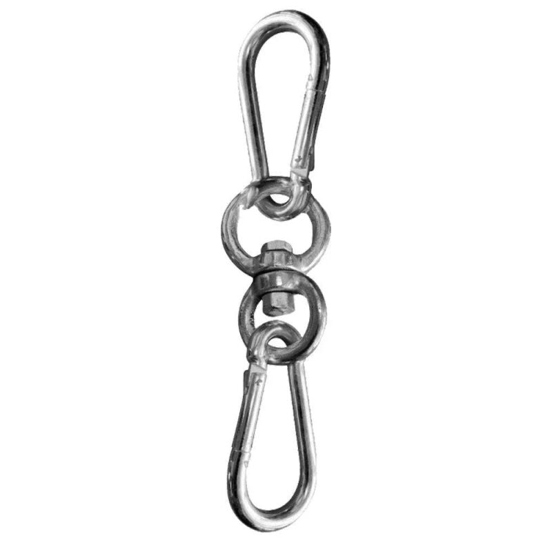 Premium MANI Snap Hook with Dual Swivel - Heavy Duty Carabiner Clip for Keys, Tools, Dog Leashes - Perfect for Outdoor, Camping, Hiking & Work Safety Gear