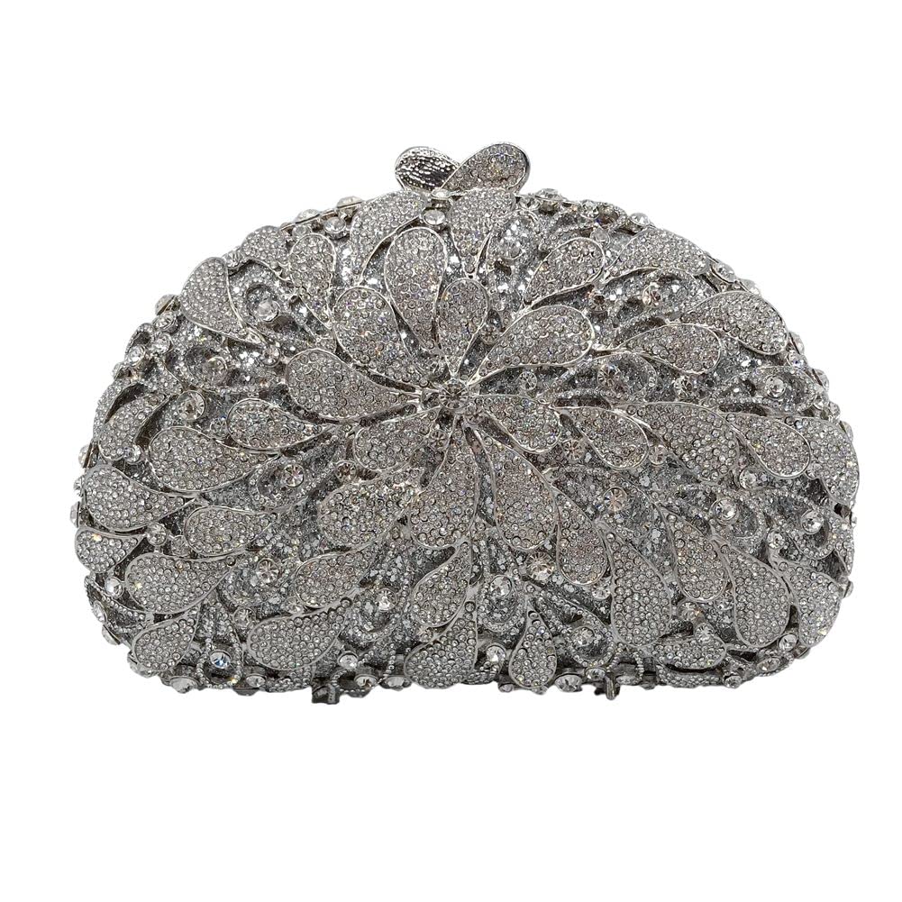 DEBIMY Glitter Rhinestone Evening Clutch Bag for Women - Elegant Wedding Party Shoulder Handbag Purse | Perfect for Prom, Cocktail Events & Formal Occasions