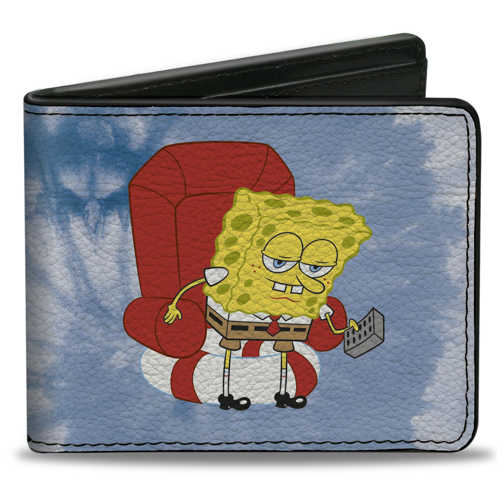 Buckle-Down Men's Standard Wallet Spongebob Squarepants Design - 4.0