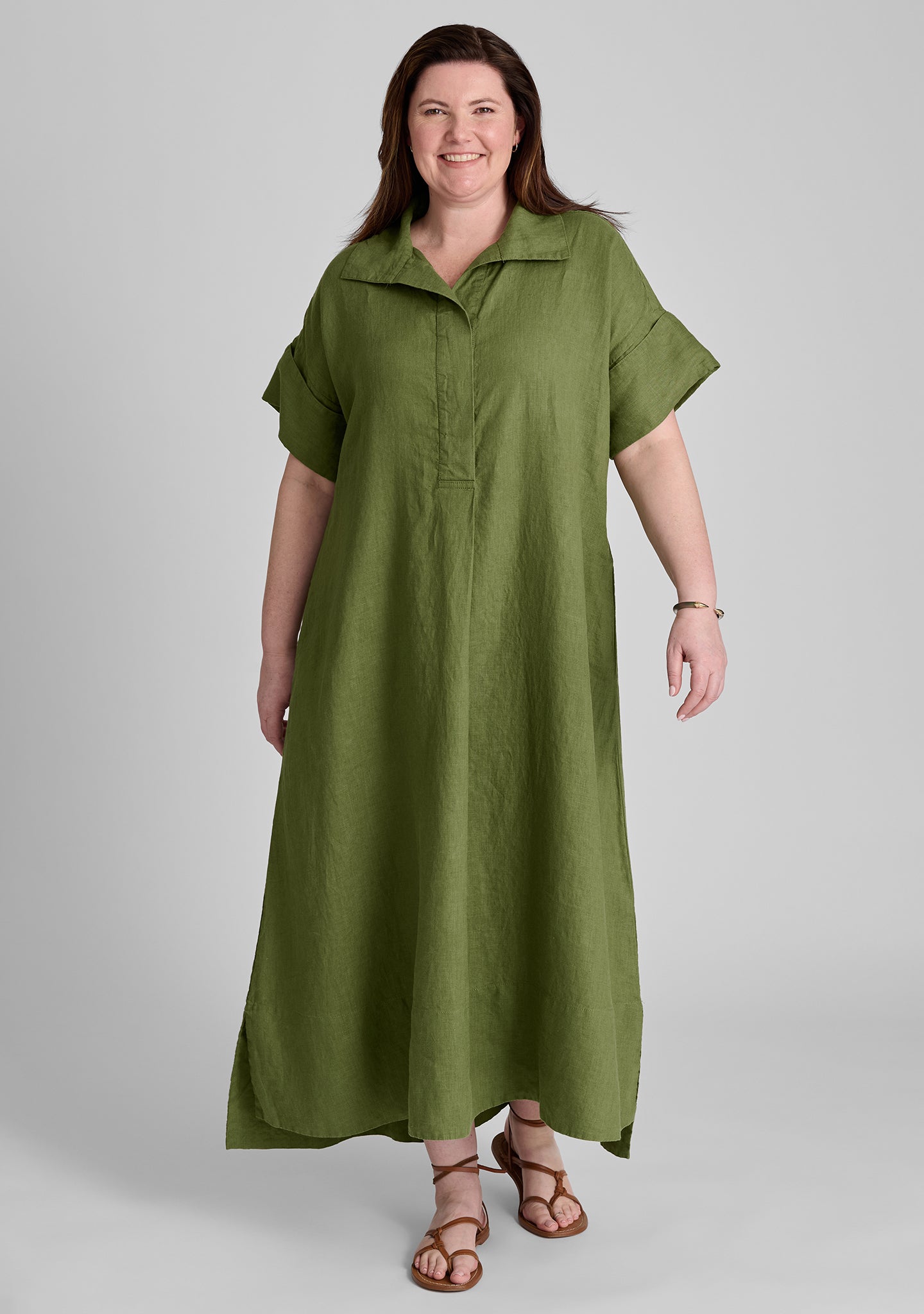 Stylish Artful Shirtdress - Elegant Linen Dress for Women | Perfect for Summer Outfits, Beach Wear & Casual Office Attire