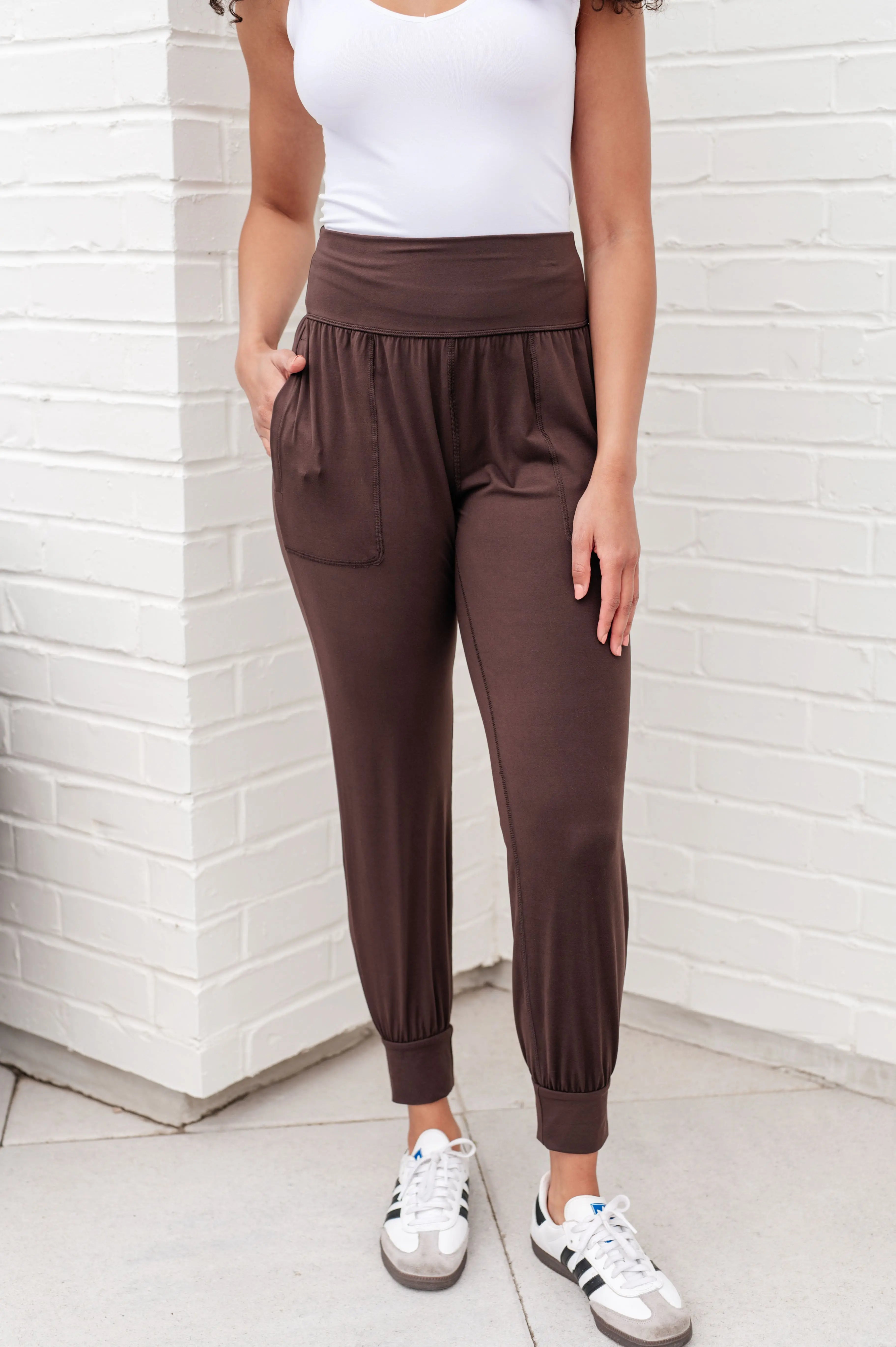 Always Accelerating Joggers in Espresso - Comfortable Running Pants for Men & Women - Perfect for Gym, Yoga, and Outdoor Activities