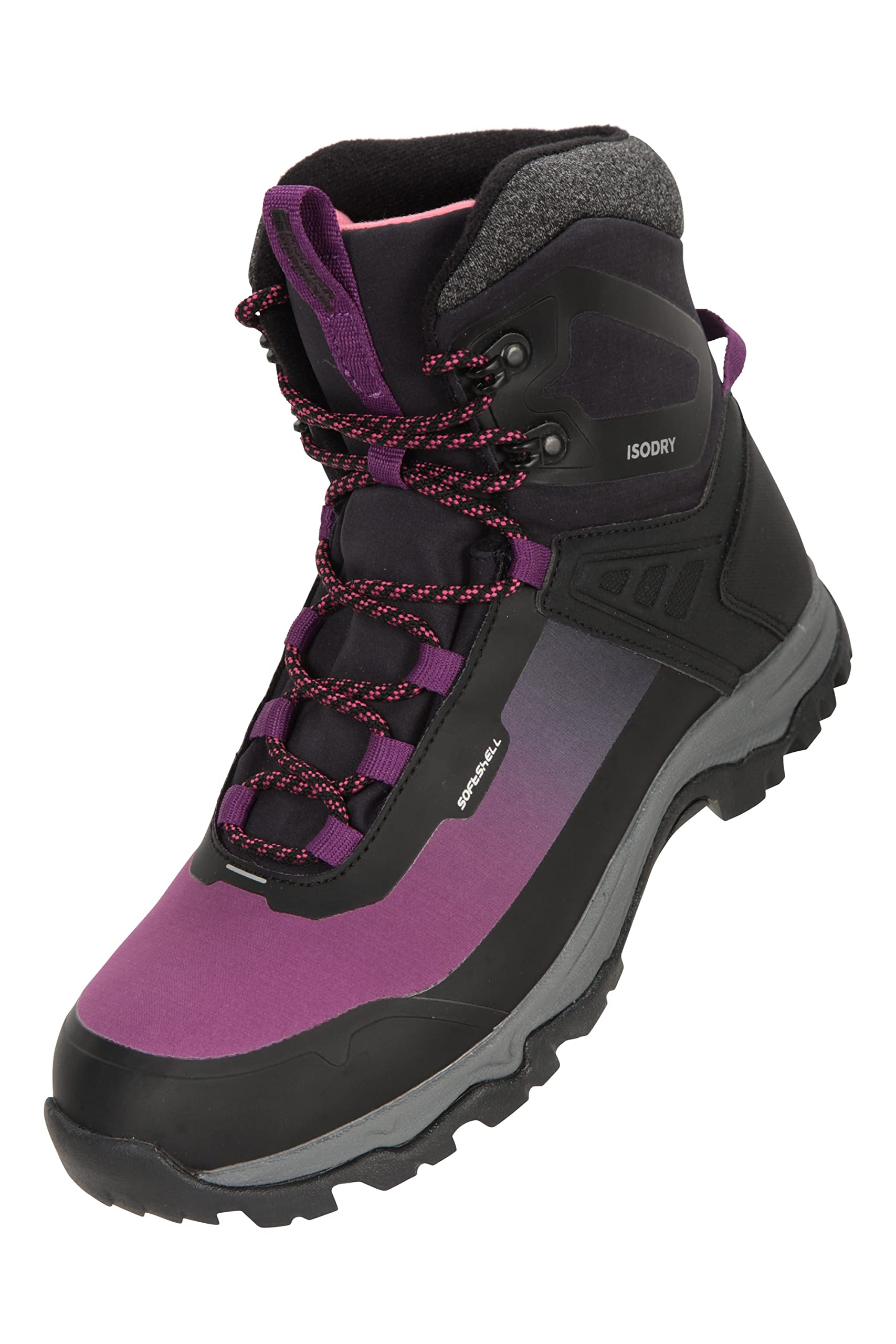 Mountain Warehouse Women's Polar Ultra Ice Grip Waterproof Winter Boots - Non-Slip Snow Boots for Hiking, Ice Fishing & Cold Weather Outdoor Activities