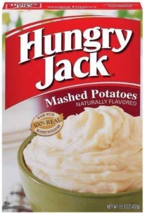 Hungry Jack Mashed Potatoes 12-Pack for Camping & Quick Meals