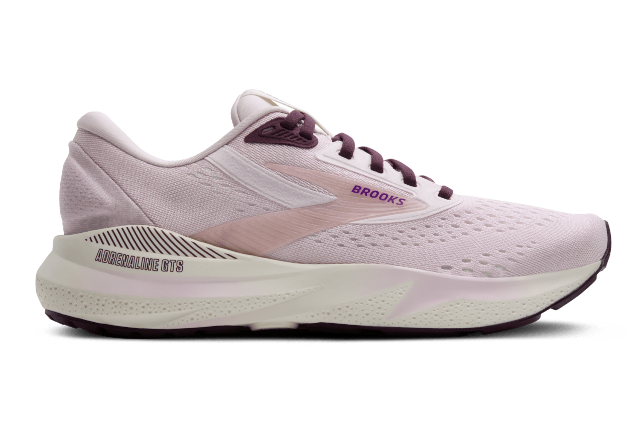 Brooks Adrenaline GTS 24 Women's Running Shoes - B Width - Orchid/Coconut/Purple - Stability & Support for Road Running, Jogging & Daily Workouts