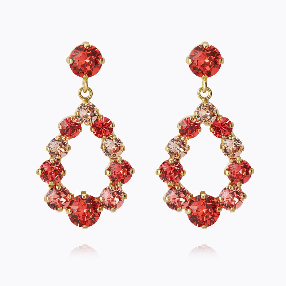 Mini Delia Earrings - Peach Combo Set | Dainty Stud Earrings for Women | Perfect for Everyday Wear, Date Nights & Gifting
