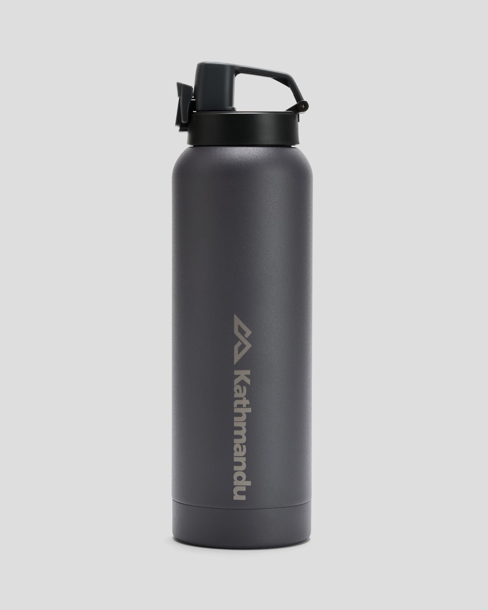 1L Insulated Stainless Steel Water Bottle - Black Stingray Design, Leak Proof & BPA Free - Perfect for Gym, Hiking, Office & Outdoor Activities