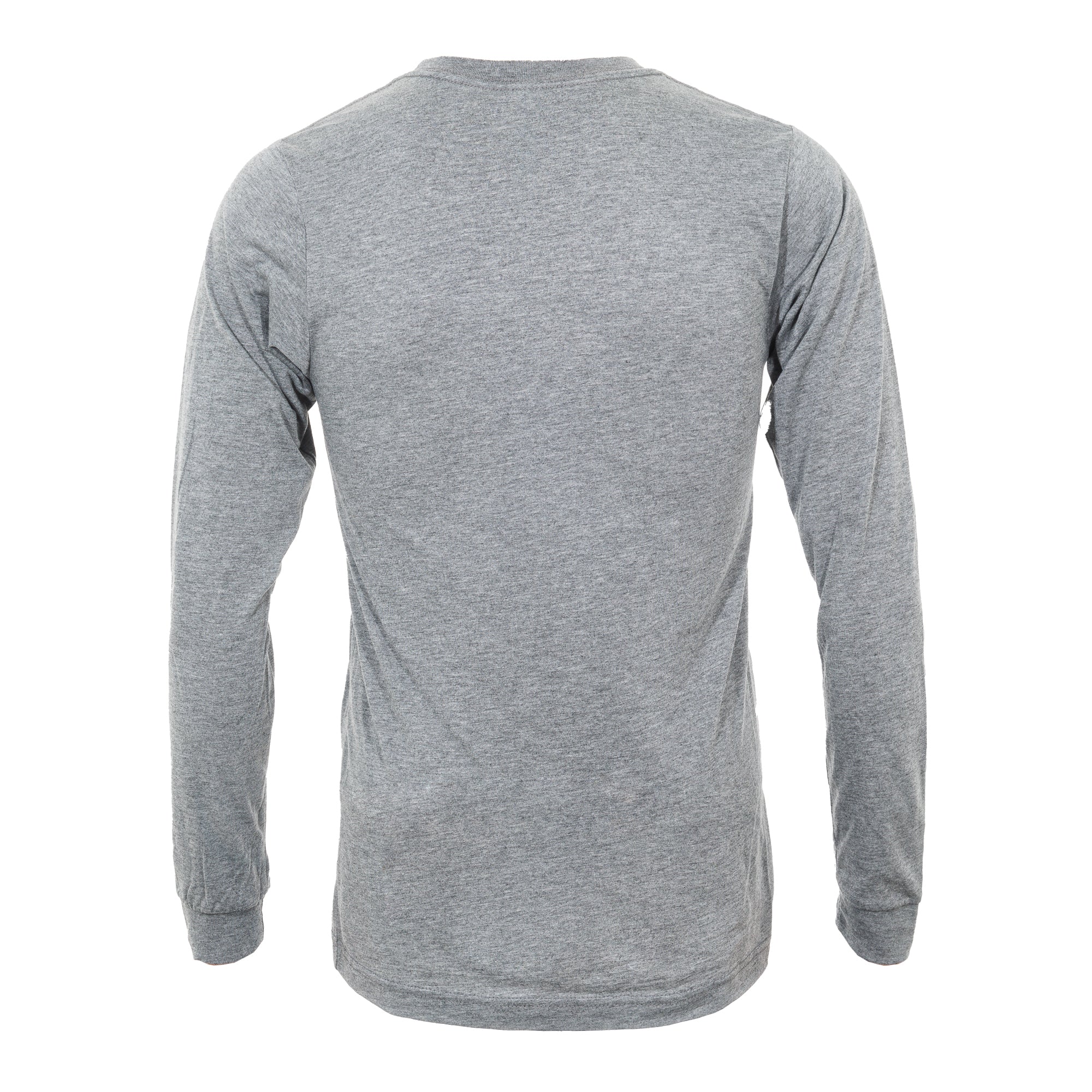 Premium JUNK Tri-Blend Gray Long Sleeve T-Shirt for Men & Women - Soft Comfort Fit Crewneck Tee - Perfect for Casual Wear, Gym, and Everyday Outfits