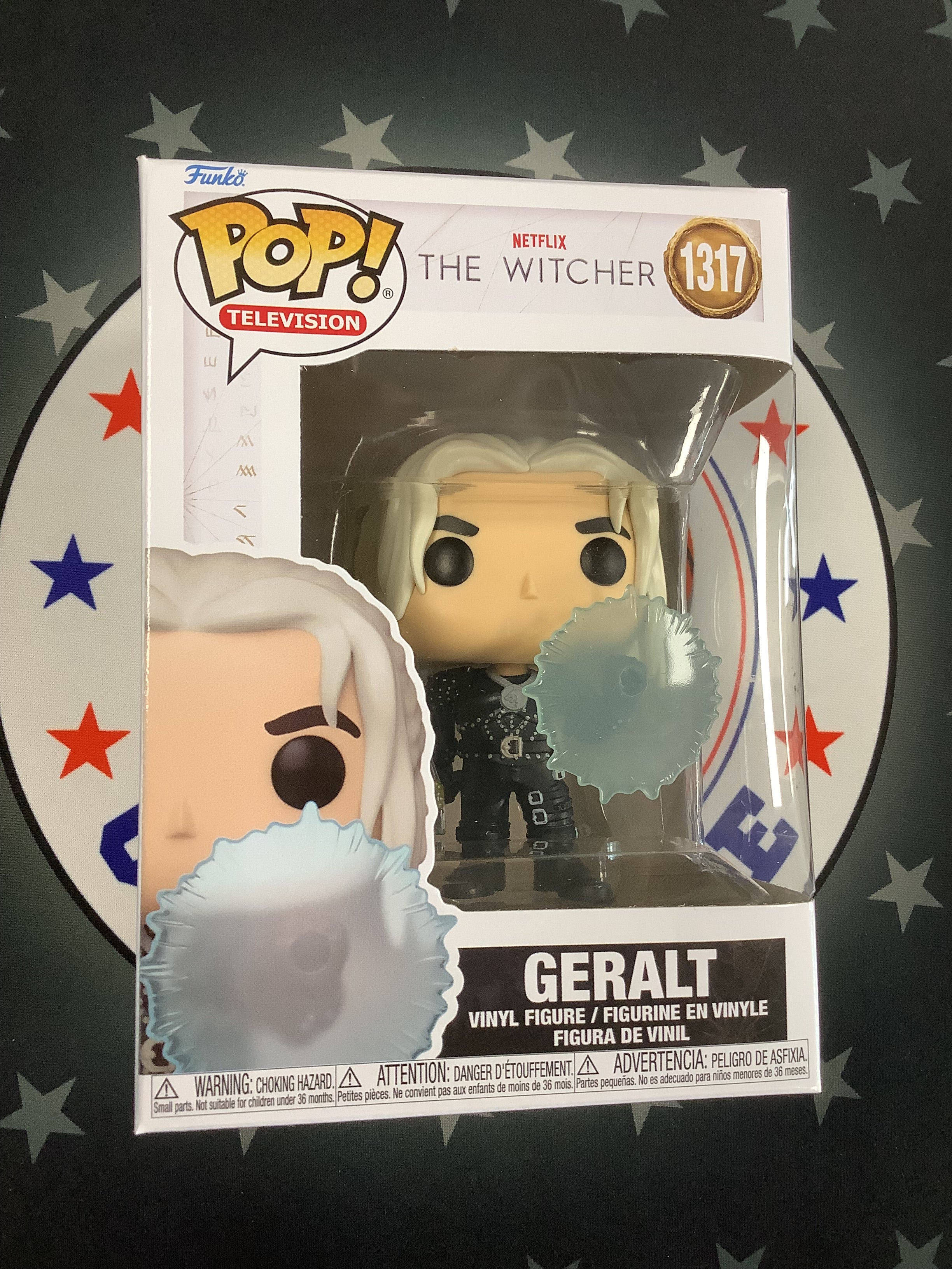 Geralt Funko Pop Vinyl Figure - The Witcher TV Series Collectible (1317) with Protector Case - Perfect for Display, Gifts, and Witcher Fans Collection
