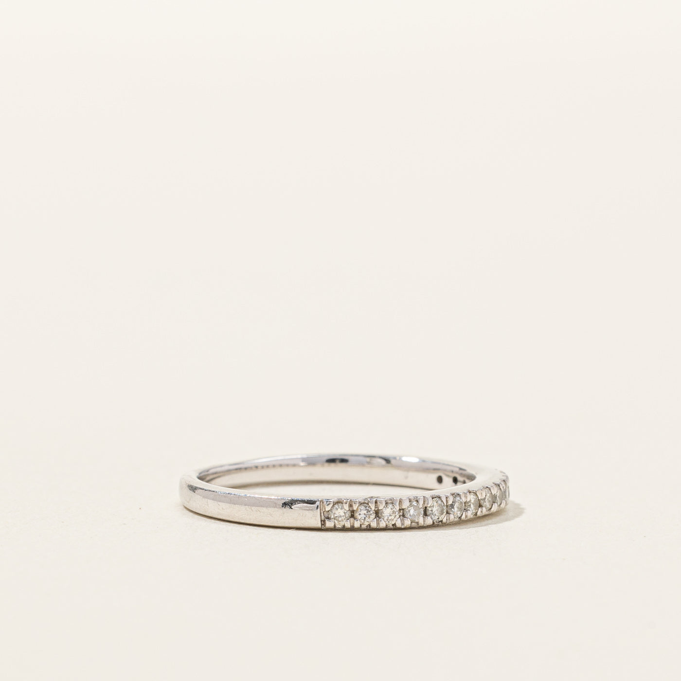 0.24ctw Diamond Semi Eternity Band Ring - Size 7 | Perfect for Anniversary, Engagement & Wedding Gifts | Elegant Stackable Ring for Women