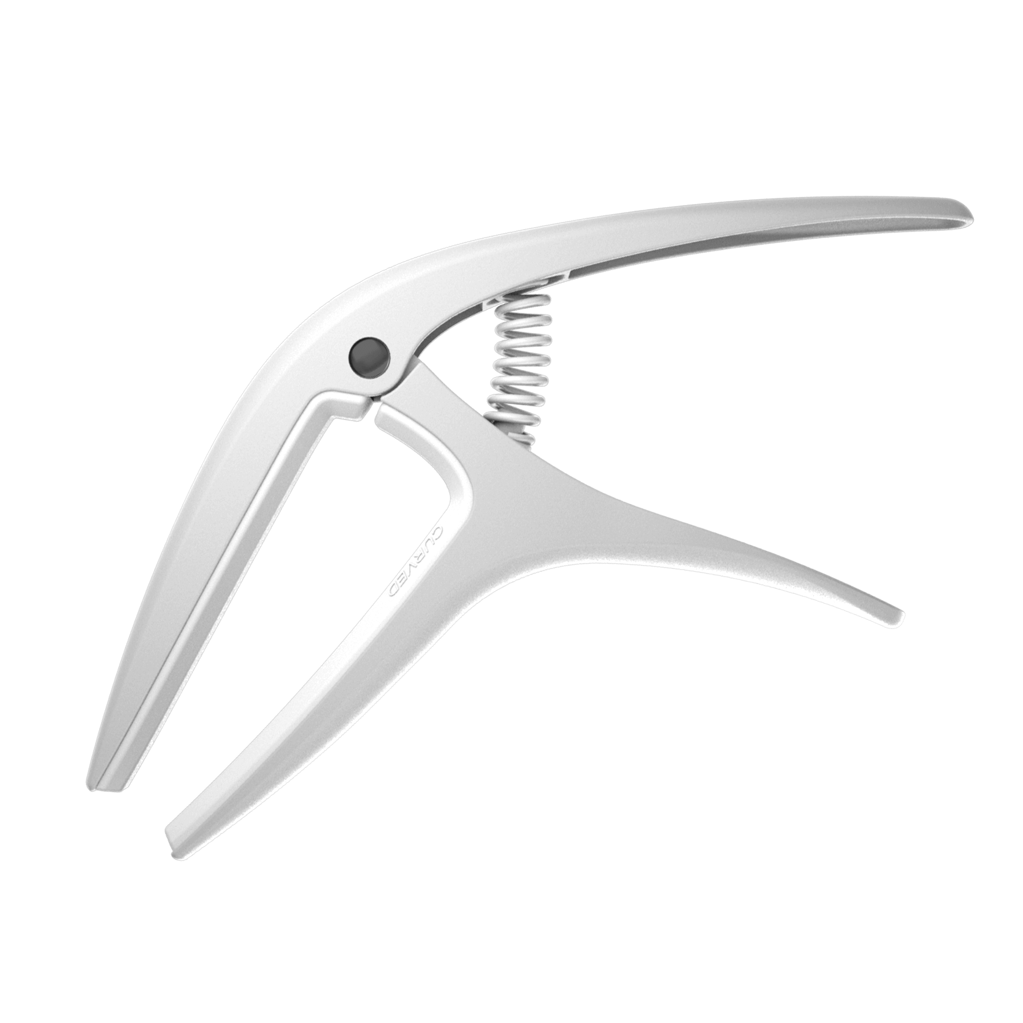 Ernie Ball Axis Dual Radius Capo - Premium Guitar Capo for Acoustic & Electric Guitars - White - Perfect for Live Performances & Studio Recording