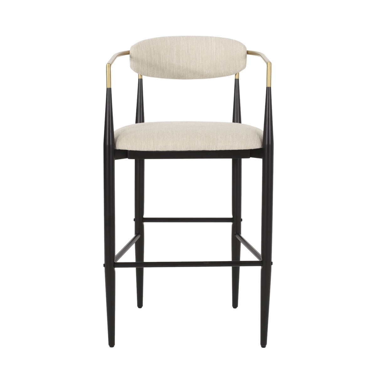 Callum Counter Stool Set of 2 - Beige Modern Bar Stools for Kitchen Island, Breakfast Nook & Home Bar - Adjustable Height Counter Height Stools
